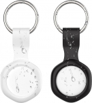 CHZHVAN Key Finder Air Tracker Tag koos veekindla &uuml;mbrisega, &uuml;hildub Apple'i rakendusega Where is App (ainult iOS), Bluetooth v&otilde;tmeotsija v&otilde;tmete, rahakoti, kotide, kohvrite jaoks, vahetatav aku, 2i pakett