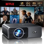Nutikas projektor 4K - [&uuml;hildub Netflixi ja Dolby Audio'ga] 1000 ANSI Auto Focus & 6D Keystone Correction, TOPTRO projektor 4K kodukino WiFi 6/Bluetooth Full HD 1080P HDR10 v&auml;liprojektor mobiiltelefoni jaoks