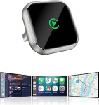 Traadita CarPlay adapter GPS ja navigatsioonitoega - traadita CarPlay s&otilde;idukitele alates 2016. aastast, 5GHz WiFi, automaatne &uuml;hendus, madal viivitus, OTA-uuendused (kuldne)