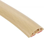 uxcell D30 2.0m p&otilde;randakate, PVC juhtmekate alt, juhtmekate pikenduskaablitele, kaitseb juhtmeid ja takistab kaabli komistamist, augu laius 1.0cm, puit khaki v&auml;rvi