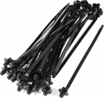 Uxcell Nailonist auto kuppel kuusepuu kinnituse kaabliside, 183mmx5mm, 30 tk, must