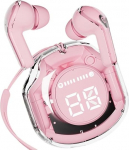 Clear Beat juhtmevabad Bluetooth 5.3 k&otilde;rvaklapid, l&auml;bipaistev disain, kristallselge heli, IPX4 veekindel, kaitse&uuml;mbris koos nutitelefoni laadimisega, sisseehitatud mikrofon, autonoomia 2-3 tundi, USB-C