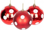 Christmas Baubles Shatterproof Red White Polka Dot Ball Ornaments Balls Christmas Decoration Christmas Decoration Christmas Decoration Christmas Decoration Christmas Decoration Christmas Decoration Shiny