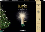KRINNER Lumix Elevandiluu Superlight Mini juhtmevaba LED j&otilde;ulupuu k&uuml;&uuml;nlad 6-st komplektis (sise- ja v&auml;listingimustes IP44) ABS plastikust 1,5 x 1,5 x 9 cm