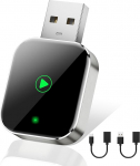 Mini CarPlay traadita adapter iPhone'ile - muundab traadiga CarPlay adapteriks, CarPlay pulk Apple'i traadiga CarPlay autodele ja iPhone'ile iOS 10+, USB ja Type-C, Plug & Play