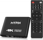 MYPIN 4K meediam&auml;ngija 2 in 1 v&auml;ljund HDMI l&uuml;litusfunktsiooniga, 2 port HDMI l&uuml;liti, automaatne &uuml;mberl&uuml;litamine kaugjuhtimispuldiga toetab pildi/muusika/video loopimist/automaatne taasesitus
