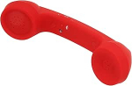 Traadita retro telefon mobiiltelefon, Portand Wire kiirguskindel Mobiltet Reciver k&otilde;rvaklapid BT tugiseadmete telefonile arvuti (punane)