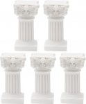 Saihisday Roman Mini Pillars Greek Pillars Christmas Decoration Greek Statues Decoration Resin Artistic Ornament for Wedding Table Decoration Micro Landscape Yard