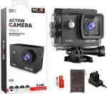 SJCAM SJ4000 Action Cam 4K30fps WiFi kaamera, 40MP Ultra HD 170&deg;FOV j&auml;&auml;pildistabilisaatoriga, veealune kaamera 30 m / 98 ft veekindel kaamera koos 2 akuga, 32G SD kaardiga ja kiivri kinnitusega
