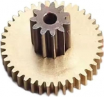 Modulaarne hammasratas, mootori hammasratas, 1 t&uuml;kk hammasratas 0.2/0.3 M 10T reduktsioonimootor vaskratas metallhobid Double Gear GS (10T 0.2 m + 50 t 0.2 m)
