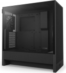 NZXT H5 Flow - Kompaktne ATX Mid-Tower PC m&auml;ngukapp - K&otilde;rge &otilde;huvooluga - 2 x 120 mm ventilaatorit kaasas - 360 mm eesmine ja 240 mm &uuml;lemine radiaatoritugi - Kaablijuhtimiss&uuml;steem - Karastatud klaas - must