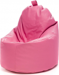 Ecopuf Yoko Armchair Bag - Faux Leather Filled Bean Bag with Double Zip, Leakproof, 70 x 75 cm