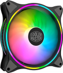 Cooler Master MasterFan MF140 Halo ARGB - adresseeritav RGB disain valgustusr&otilde;ngastega, korpus ja jahutus, h&uuml;briidventilaatorite labad nutika anduriga ja vibratsioonisummutusega raam - 140 mm