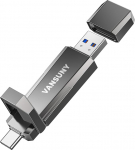 Vansuny USB-C m&auml;lupulk 960 GB kuni 1000 MB/s V&auml;line SSD Dual USB Stick USB-C + USB A m&auml;lupulk 960 GB iPhone 15/16/17, mobiiltelefon, Android telefon, s&uuml;learvuti, tahvelarvuti, Mac, tahkisarvuti, tahkisarvuti