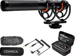 COMICA VM20 kaameramikrofon, v&auml;lismikrofon, superkardioidne kondensaator-videomikrofon OLED-v&otilde;imsusn&auml;idikuga ja madala filtri režiimiga Canon Nikon DSLR-kaamera nutitelefonile