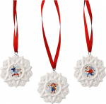 Hutschenreuther Mini Set of 3 Stars 2023 Christmas Sounds Multipiece