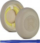 Adhiper asendusk&otilde;rvapadjad Jabra Evolve2 65 (65MS 65UC USB)/Evolve2 40 (40UC 40MS USB)/Elite 45h k&otilde;rvaklappidele, asenduspadjad pehmema proteiinnahaga ja suure tihedusega m&auml;luvahuga (kuldne)