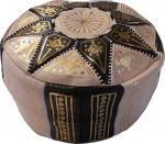 Ottomano 2209191146 Pouf Morocco Beanbag Genuine Leather Arabo Ethnic Footrest Handmade