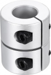 sourcing map Wellenkupplung, 12,7 bis 12,7 mm (ID), 30 mm (L), Aluminiumlegierung, Schaftkupplung, starres Gelenkmotorzubeh&ouml;r f&uuml;r 3D-Drucker, DIY-Roboter, Modell CN