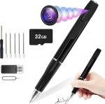 cyi Mini Camera 1080P HD Pen Camera 32GB Small Ballpoint Pen Camera Video Camera Surveillance with Loop Recording for Office Home
