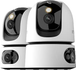 Imou 2K + 2K kaksikkaamerad siseruumide j&auml;lgimine koos AI inimese/loomaga, 2,4/5GHz WLAN 360&deg; PTZ siseruumide valvekaamera, v&auml;rviline &ouml;&ouml;n&auml;gemine, automaatne j&auml;lgimine, 2-suunaline heli, sireen, privaatne režiim, 2 pakki