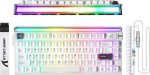 ATTACK SHARK R85 HE juhtmega 75% m&auml;nguklaviatuur C01ULTRA LED-kaabliga, magnetilised l&uuml;litid, multifunktsionaalne tarkvara, RGB valguskast, p&ouml;&ouml;rlev, 8000Hz, RT 0.005mm (Star White)