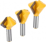 End Mill 1/2 Bird Mouth liimijahvli l&otilde;ikur puidut&ouml;&ouml;deks 5 tk komplekt Suurenenud vastupidavus ja tugevus freesimine l&otilde;ikur t&auml;ispuidust lehtpuidust puitlaastplaadile