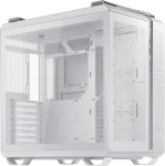 ASUS TUF Gaming GT502 Case White Edition (karastatud klaas, kahe kambriga korpus, panoraamvaade, esipaneeli kiire USB Type-C, t&ouml;&ouml;riistavabad k&uuml;ljepaneelid, valge)