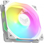 ASUS TUF Gaming TR120 ARGB Reverse Blade White Case Fan Single Pack (120 mm PWM PC ventilaator, 2000 RPM, 2,75 mm H2O, 76,3 CFM &otilde;huvool, 16 individuaalselt adresseeritavat RGB valgusdioodi, valge)