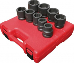 Sunex 5699 9-osaline 1" Drive Standard SAE Jumbo l&ouml;&ouml;kmehhanismide komplekt