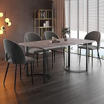 Ymkua s&ouml;&ouml;gilaud koos 4 tooliga, s&ouml;&ouml;gikomplekt, 140 x 80 x 75 cm, ristk&uuml;likukujuline s&ouml;&ouml;gilaud, kaasaegne k&ouml;&ouml;gilaudade komplekt, k&ouml;&ouml;gi s&ouml;&ouml;gilaudade komplekt, s&ouml;&ouml;gitoar&uuml;hm, s&ouml;&ouml;gitoolide komplekt elutuppa ja k&ouml;&ouml;ki (Hall)