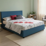 Talamo Italia - Bonella Kaheinimesevoodi, 100% Made in Italy, eesmine avaus, sobib madratsile 160 x 200 cm, sinine