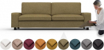 comfortly Kivik 3 Seater Diivan Cover Replacement Slipcover Heavy Duty 7 Pieces Soft Durable Washable Fabric Easy to Clean and Replace (Crown, Olive Green)