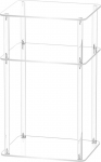 Clear Acrylic Side Table - Akr&uuml;&uuml;list &ouml;&ouml;kapilaud Narrow Side Table Tall Bedside Clear Acrylic Accent Table Narrow End Table Home Decoration for Small Spaces