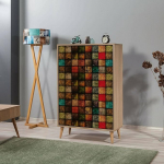 Dmora Proxima kapp 80 x 36 x 127 cm Pruun 3 riiulit 2 ust