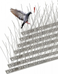 AOKKR Pigeon Repellent 3.5 m Stainless Steel Bird Repellent - Rustproof Pigeon Repellent Spikes - Bird Deterrent and Bird Protection for Balcony Roof Garden