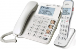 Geemarc Amplidect 595 Combi - tugevdatud juhtmega telefon ja lisak&auml;ekomplekt automaatvastajaga ja SOS-funktsiooniga eakatele - keskmine kuni raske kuulmislangus - versioon DE