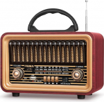 PRUNUS J-170 Bluetooth raadio Retro AM/FM/SW, Nostalgia raadio v&auml;ike 1800 mAh akuga, kohverraadio k&ouml;&ouml;giraadio valju heliga, toetab USB/TF/TWS sidumist, lihtsad raadiod eakatele.