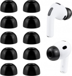 SOULWIT Memory Foam k&otilde;rvaklapid AirPods Pro 3 (3. p&otilde;lvkond 2025), Pro3 asendusk&otilde;rvaklappide tarvikud (must / S)