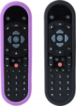 [2 tk] Sky Q+ kontrolleri puldi kate, l&ouml;&ouml;gikindel kaitse, &uuml;hilduv puutetundlik ja mittekosutatav nahas&otilde;bralik randmerihmaga - lilla ja must