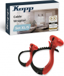 Kopp kaablipakendite komplekt - kaablipaelad S & XL - eemaldatava sulguri ja m&auml;rgistuspinnaga - UV-kindel ja halogeenivaba - kaablite, kaablite ja voolikute komplekteerimine