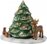 Villeroy & Boch - J&otilde;ululoosi j&otilde;ulupuu metsloomadega, v&auml;rviline, j&otilde;ulukaunistus, latern, kaunistus elutuppa, koridori v&otilde;i maja sissep&auml;&auml;su jaoks, kaunistuselement Xmas, j&otilde;ulud, k&otilde;vast portselanist