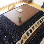 Kotatsu madal laud Kotatsu nelja talvise puidust k&uuml;ttelaua komplekt Ristk&uuml;likukujuline k&uuml;ttelaua elutuppa v&otilde;i r&otilde;dule, pruun-120 x 75 x 38 cm, Pruun-120 x 75 x 38 cm, Pruun-120 x 75 x 38 cm
