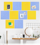 QNDUGJFER Korktafelrolle, Selbstklebende Korkplatten f&uuml;r W&auml;nde, 9 mm Dicke Korkplattenrolle f&uuml;r B&uuml;ro, Schule, Zuhause, Wanddekoration, DIY-Nachrichtenhinweis, Nachrichten-Vision-Board (Farbe: Grau, G