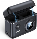 llano LP-E6NH LP-E6P Dual USB-C kiirlaadija, 18W &uuml;hildub Canon EOS R5, R6 Mark II, 5D 6D 7D Mark II III IV, 5Ds, 60D, 70D, 80D, 90D, Smart Digital Display, Magnetic Snap Coveriga