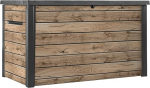 Koll Living Keter aiakast Ontario 870L | 147 x 83 x 86 cm | Plastist puidu v&auml;limusega (m&auml;nd) | Kaasuga kaaned | Lukustatav