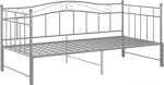 vidaXL pikendatav diivanvoodi raam diivanvoodi p&auml;evavoodi diivanvoodi k&uuml;lalisvoodi metallvoodi diivan diivan diivan hall metall 90 x 200 cm