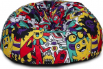 Ecopuf Sakwa Fantasy Bean Bag, valmistatud pol&uuml;estrist, 90 x 50 cm, stiilne elutoa istumism&ouml;&ouml;bel lastele ja t&auml;iskasvanutele, pol&uuml;st&uuml;reenist t&auml;idisega (EPS helmed) Bean Bag tool.