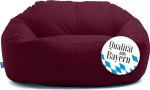 Bruni Lounge Bean Bag Diivan - sise- ja v&auml;listingimustes XXL Bean Bag Lounge, diivan 1-2 inimesele (Bordeaux)