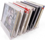 sdroceRyaM 1 x l&auml;bipaistev akr&uuml;&uuml;l CD hoidja DVD/CD Display Rack ja CD hoiukast mahutab kuni 14 standardset CD korpust meedia riiuli hoiustamiseks ja organiseerimiseks